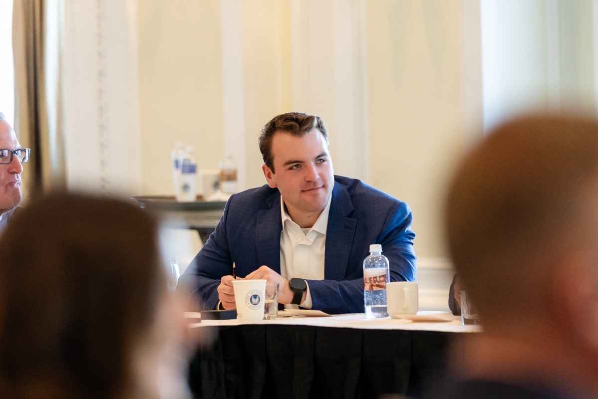 An Elevate advisor listening during a session