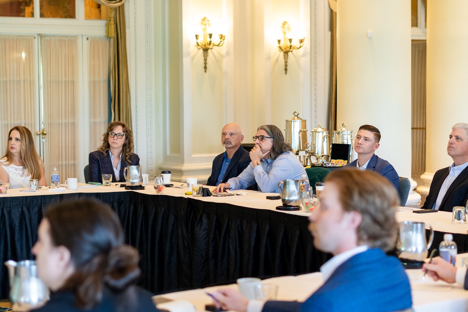 Elevate advisors collaborating during a partnership meeting